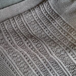 Elegant Gray Knit Cardigan